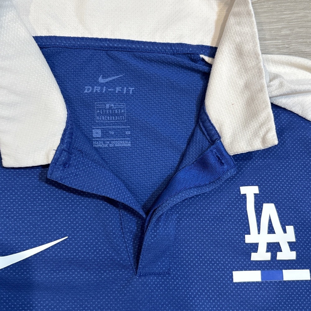 Nike Los Angeles‎ Dodgers 2020 Season Dri Fit Polo Shirt Men's Sz XL - Picture 2 of 8
